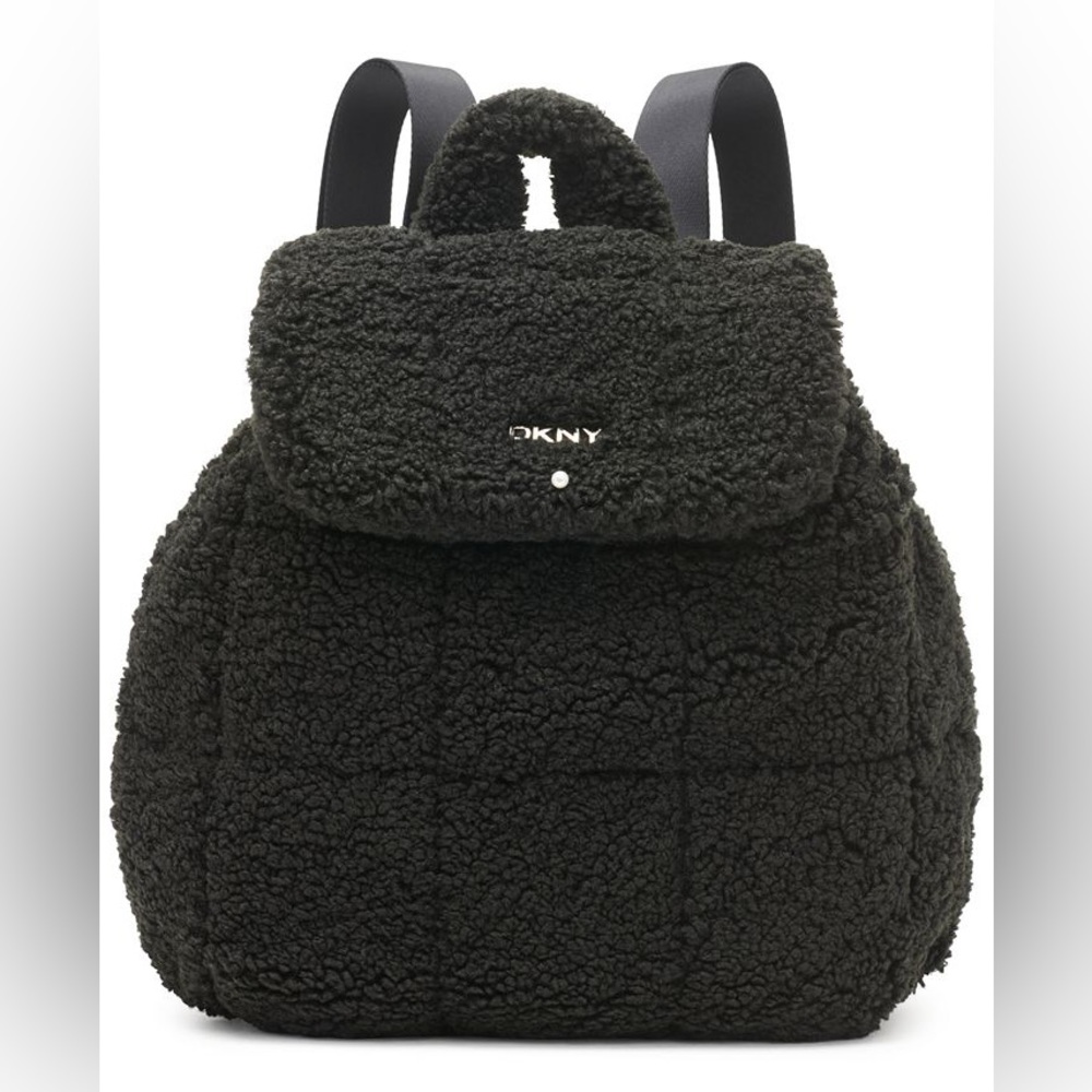 NWOT DKNY SHERPA BACKPACK BLACK